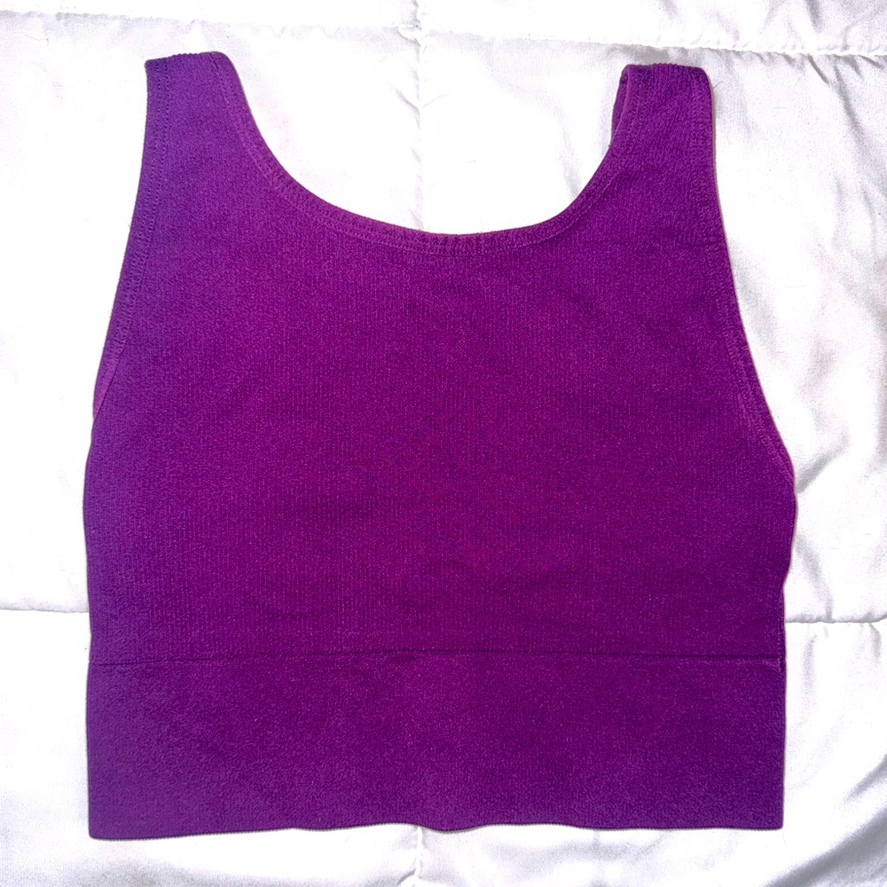 VSX Cropped workout tank ribbed